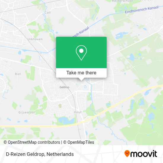 D-Reizen Geldrop Karte