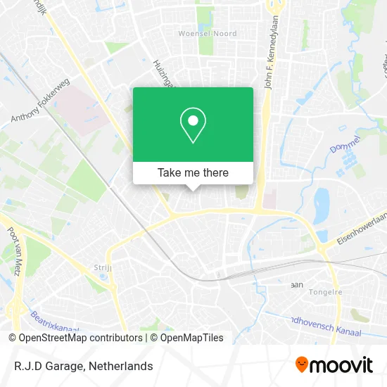 R.J.D Garage map