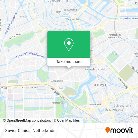 Xavier Clinics map