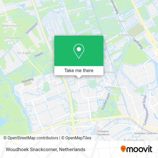 Woudhoek Snackcorner map
