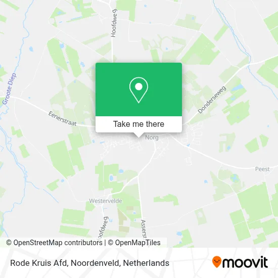 Rode Kruis Afd, Noordenveld Karte