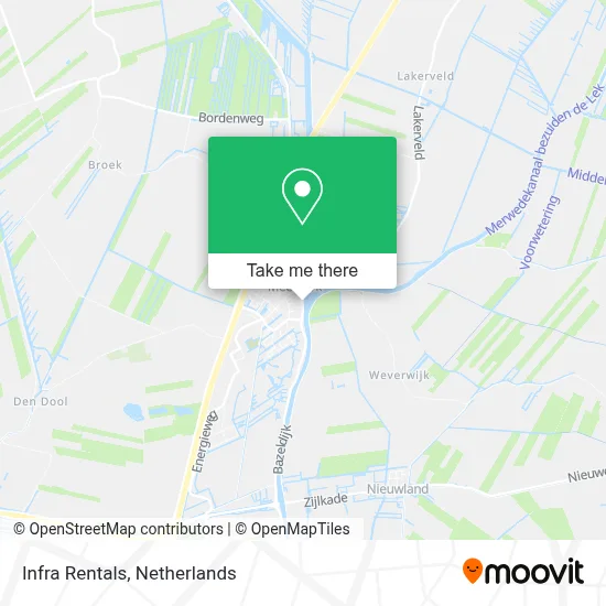 Infra Rentals map