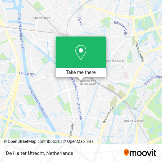 De Halter Utrecht map
