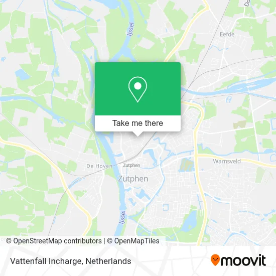 Vattenfall Incharge map