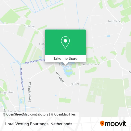 Hotel Vesting Bourtange map