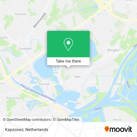 Kapzonez map