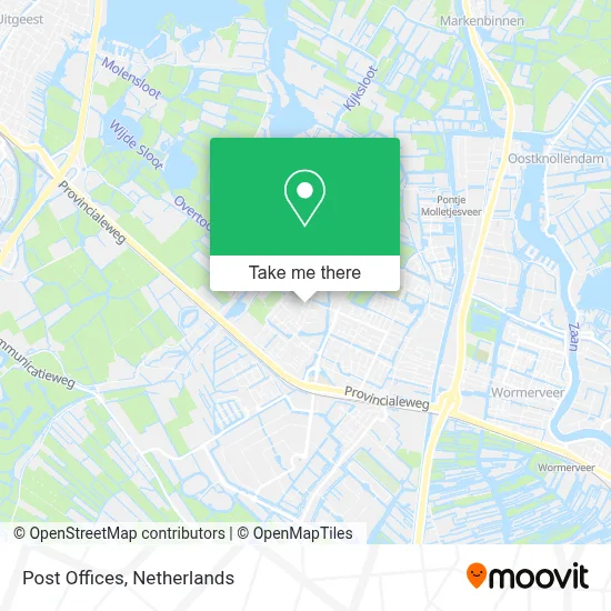 Postkantoren map