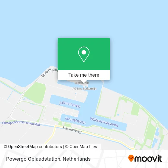 Powergo-Oplaadstation map