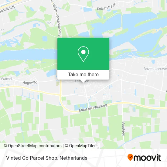 Vinted Go Parcel Shop Karte