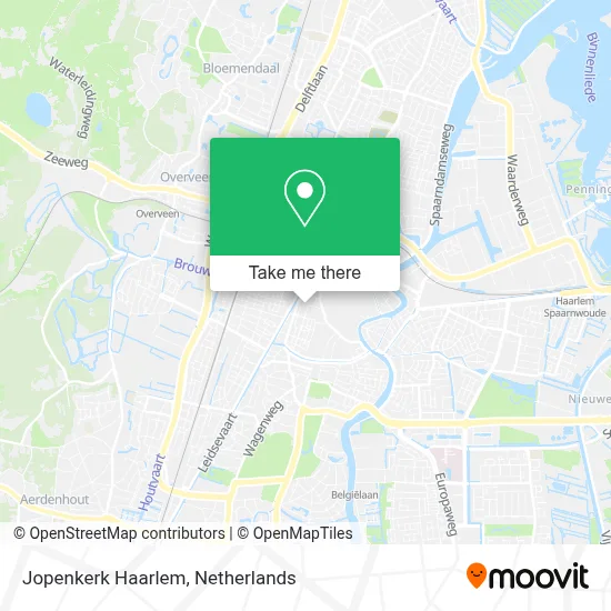 Jopenkerk Haarlem map