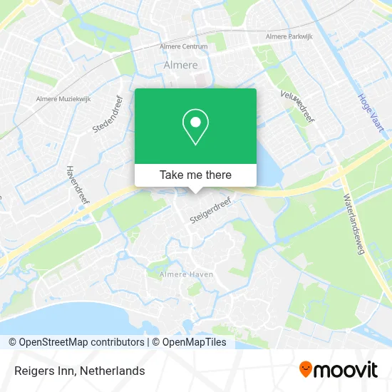 Reigers Inn map