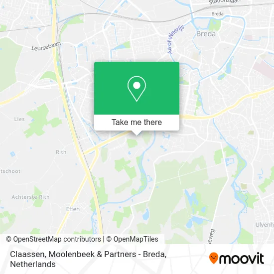 Claassen, Moolenbeek & Partners - Breda map