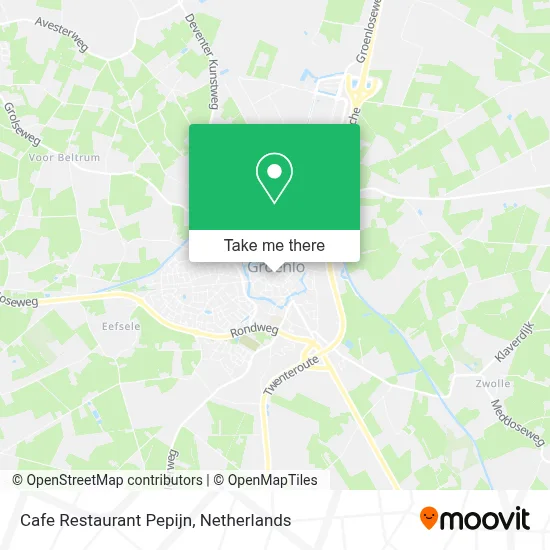 Cafe Restaurant Pepijn map