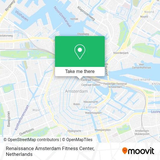 Renaissance Amsterdam Fitness Center map