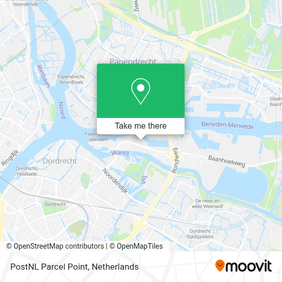 Postnl Pakketpunt map
