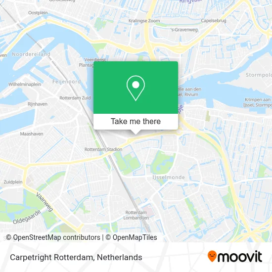 Carpetright Rotterdam map