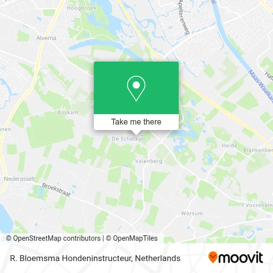 R. Bloemsma Hondeninstructeur map