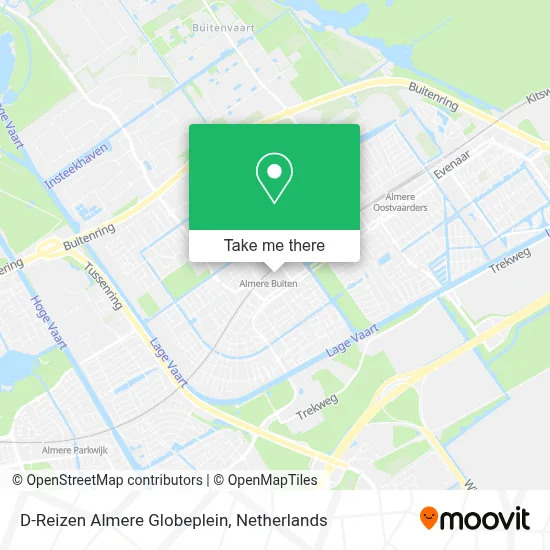 D-Reizen Almere Globeplein map