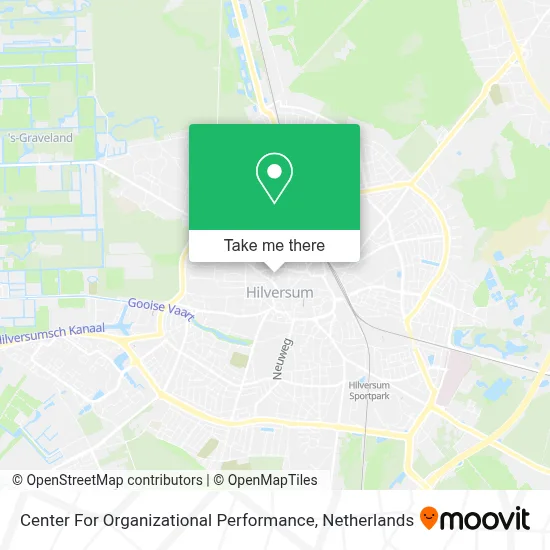 Center For Organizational Performance map
