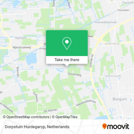 Dorpstuin Hurdegaryp map