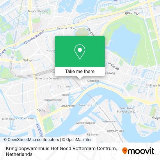 Kringloopwarenhuis Het Goed Rotterdam Centrum map