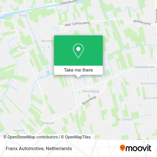 Franx Automotive map