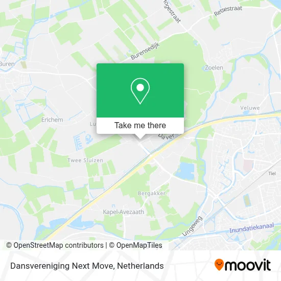 Dansvereniging Next Move map