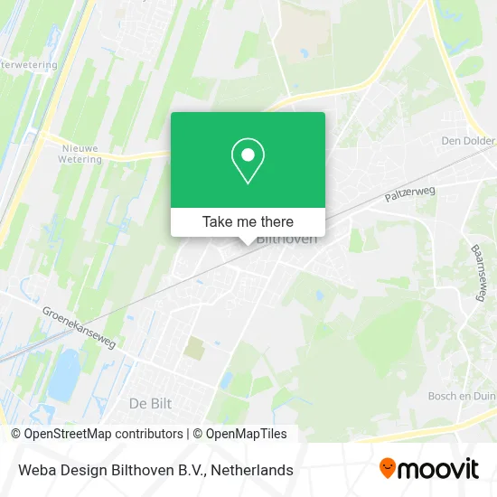 Weba Design Bilthoven B.V. map