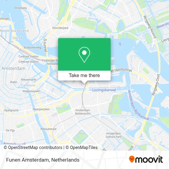 Funen Amsterdam map