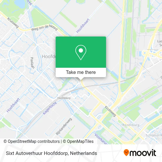 Sixt Autoverhuur Hoofddorp map