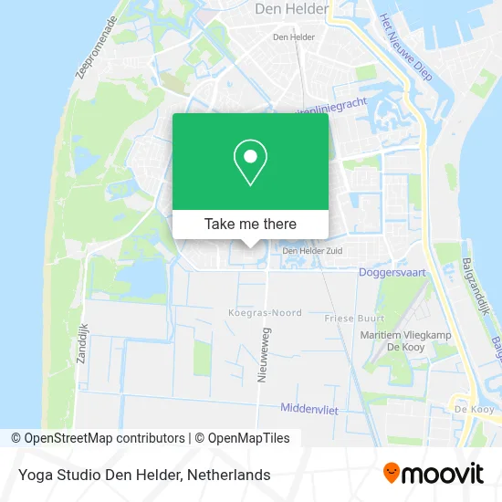 Yoga Studio Den Helder map