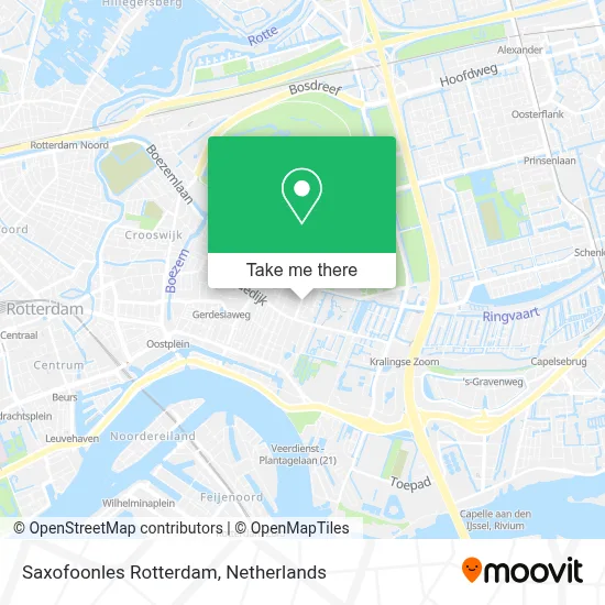 Saxofoonles Rotterdam map