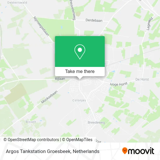 Argos Tankstation Groesbeek map