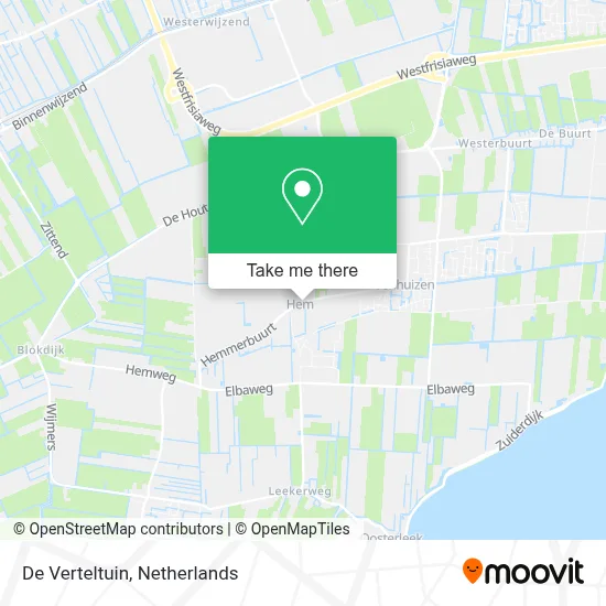 De Verteltuin map