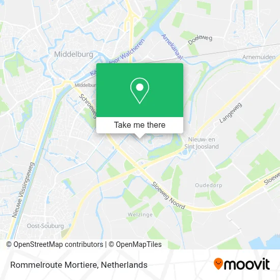 Rommelroute Mortiere map