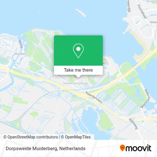 Dorpsweide Muiderberg map