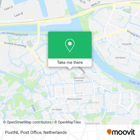 Postnl Postkantoor map