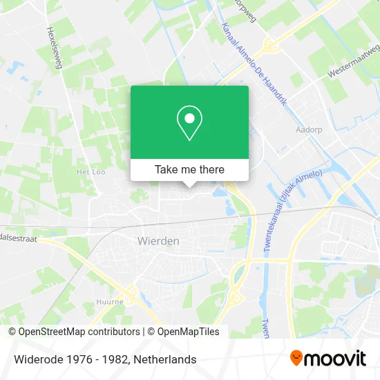 Widerode 1976 - 1982 map