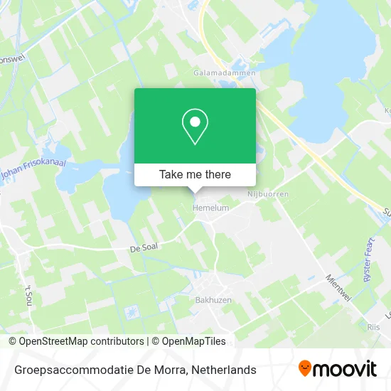Groepsaccommodatie De Morra map