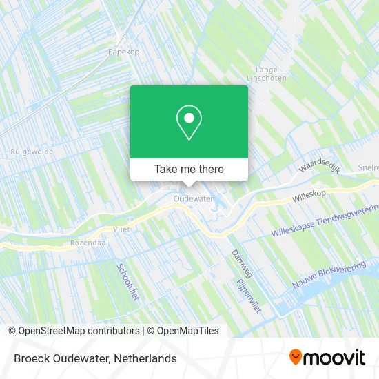 Broeck Oudewater map
