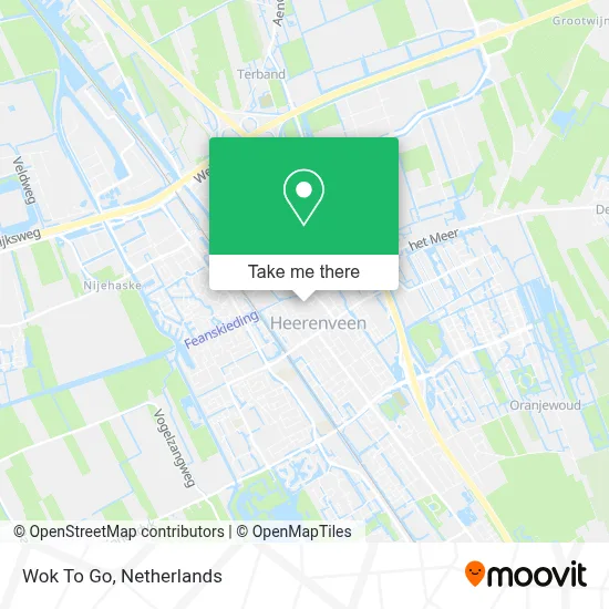 Wok To Go map