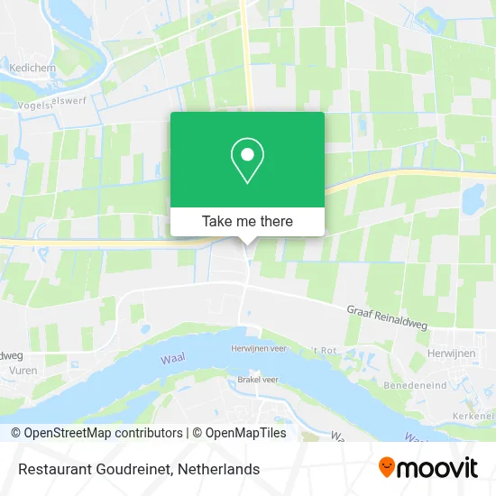 Restaurant Goudreinet map