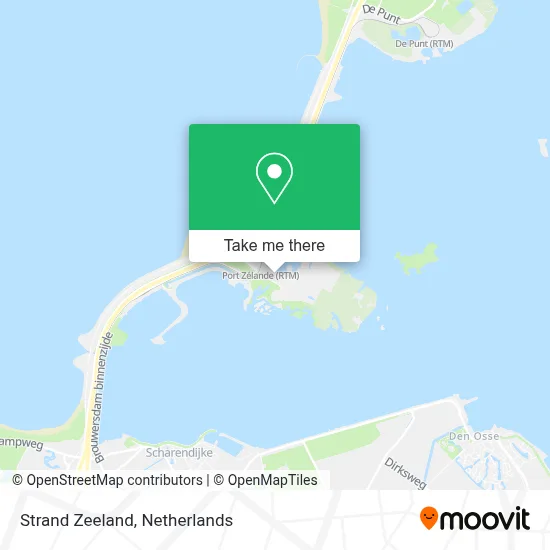Strand Zeeland map