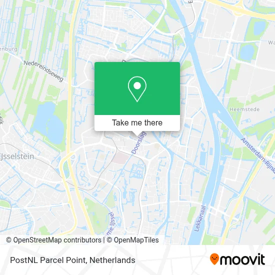 Postnl Pakketpunt map