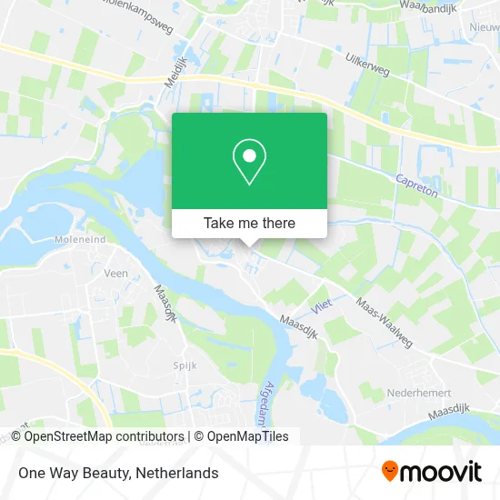 One Way Beauty map