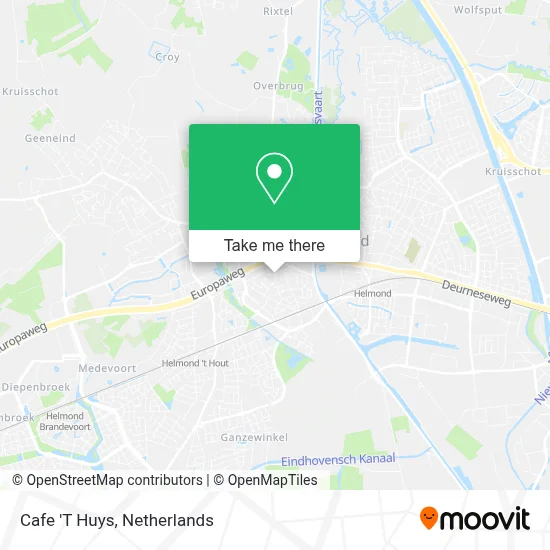 Cafe 'T Huys map