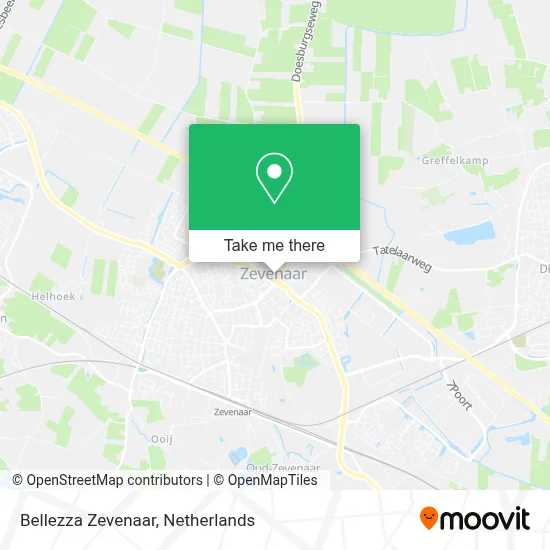 Bellezza Zevenaar map