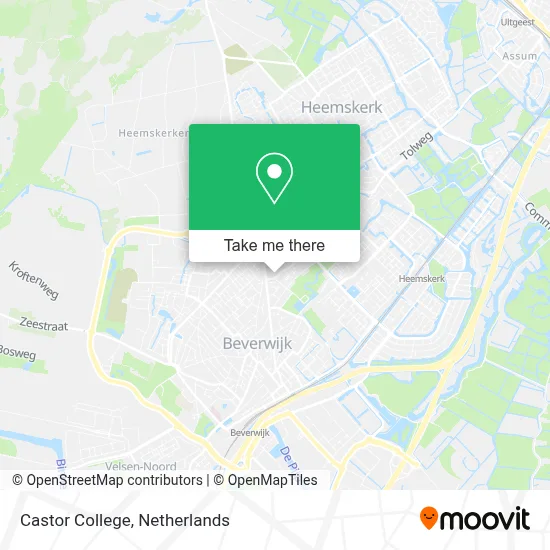 Castor College map