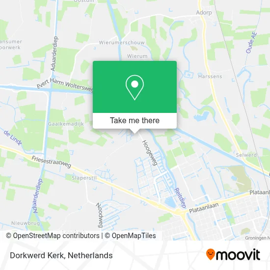 Dorkwerd Kerk map