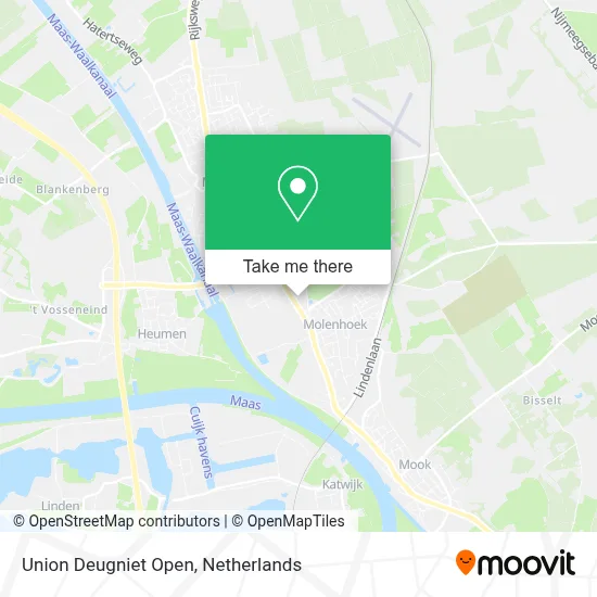 Union Deugniet Open map